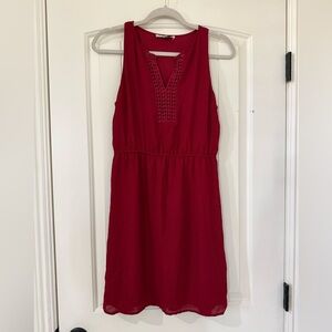 41 Hawthorn Red Keyhole Mini Dress